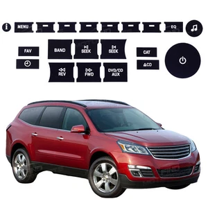 Radio Button Fix Kit Panel Replacement Decal Stickers For 2007-2014 GM Vehicles - Picture 1 of 4