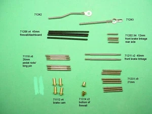 POCHER 1/8 ALFA ROMEO METAL PARTS BAG 112 PLUS WASHERS AND BRASS SLEEVES - Picture 1 of 2