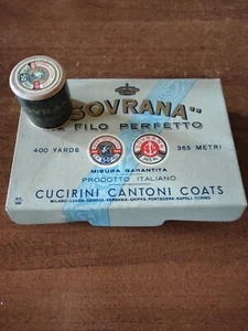 Filo Per Cucire Sovrana Nero N°50 12 Rocchetti 365 Metri - Foto 1 di 3