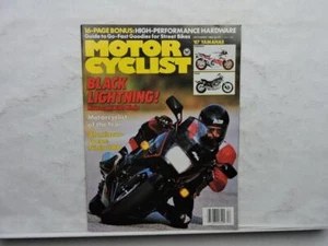 December 1986 Motorcyclist Magazine Kawasaki 750 Ninja Yamaha FZR1000 B11636 - Picture 1 of 8
