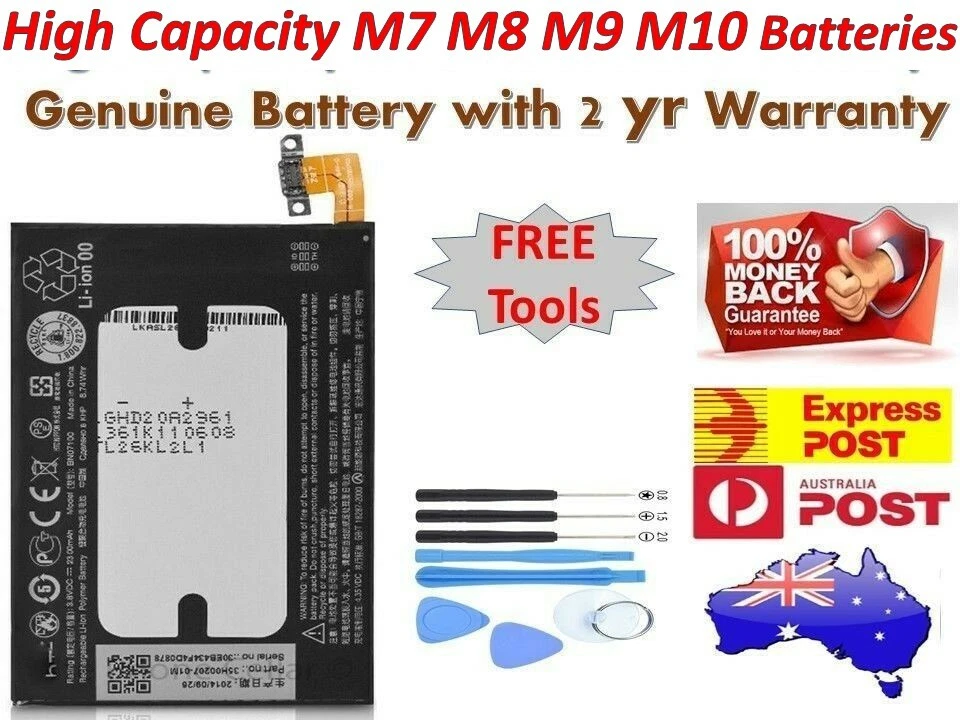 New OEM Replacement Battery For  HTC One HTC M7 HTC M8 HTC M9 M10 + Tools AUSSIE - Image 1 of 1