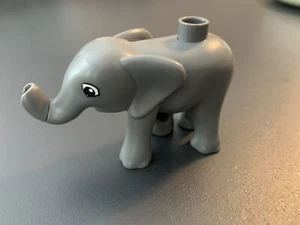 Lego Duplo Gray Baby Elephant Figure - Picture 1 of 2