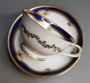 NORITAKE "ACCLAIM 1509" Japan Teacup 2 Colors in stock Cobalt Blue/Maroon RARE - Picture 1 of 18