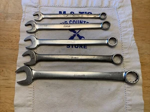 Snap-on Tools USA 5pc SAE Combination Wrench Set OEX14 7/16" to OEX26 13/16" - Picture 1 of 12