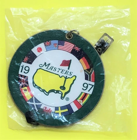 1997 MASTERS GOLF - AUGUSTA NATIONAL BAG TAG - TIGER WOODS WINS - NEW VERY RARE Cover