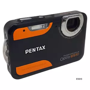 Pentax Optio WS80 10MP 5x Zoom Waterproof Digital Compact Camera UNTESTED E5613 - Picture 1 of 10