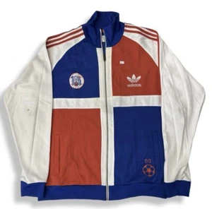 DOMINIKANISCHE REPUBLIK FUSSBALL FUSSBALL TRACKJACKE ADIDAS Flagge Herren Größe 2XL - Bild 1 von 5