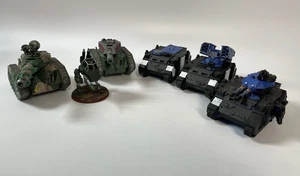 Warhammer 40K Tank Job Lot Bundle Rhino Predeator Leman Russ Razorback Sentinel - Picture 1 of 24