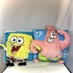 Vintage SpongeBob Squarepants Patrick Star 3D Plush Pillow Viacom 2000s Y2k - Picture 1 of 8