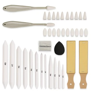 38 PCS Sketch Drawing Tools Set - Blending Stumps, Tortillions & More - Picture 1 of 9