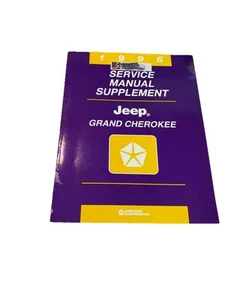 Paperback Jeep Service Manual Supplement 1996 Grand Cherokee - Picture 1 of 3
