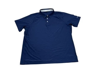 Public Rec Polo Shirt Mens Extra Large XL Blue Preppy Golf Stretch Main Casual - Picture 1 of 6