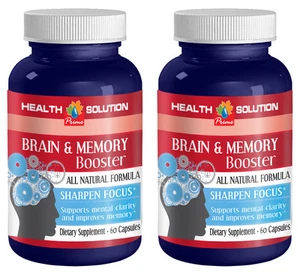 Brain & Memory Booster Supplement, Supports and Maintains Memory (2 Bottles) - Picture 1 of 2