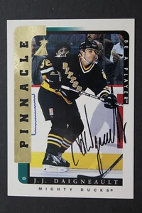 JJ Daigneault Mighty Ducks Autographed Signed 1997 Pinnacle #34 Hockey Card - Picture 1 of 3
