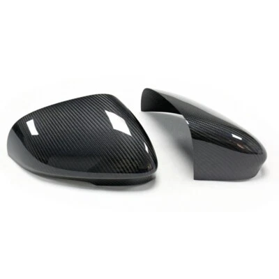 Cubiertas de espejos retrovisores laterales exteriores de fibra de carbono para Jaguar XJ XE XF XK I-PACE 2009-2023 Foto 1 de 4