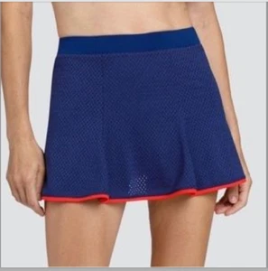 Tail Activewear Volant Golf Skort Damen M Pull-On Tennisrock blau Mesh - Bild 1 von 12