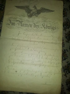 Dokument Urteil Kreis Husum Preußen 1895 O.U. Nasser Goldelund Hogelund - Bild 1 von 5