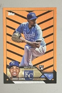 2023 Topps Update Orange and Black Halloween Jose Cuas Royals RC US246🔥
