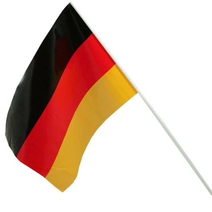 MARKENLOS Deutschland Flagge Fahne 70 x 45 cm Deutschlandflagge Schwenkfahne für Stange