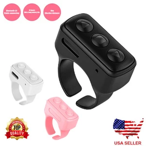 Bluetooth Compatible Phone Scrolling Page Turner Ring Fingertip Remote Control - Picture 1 of 15