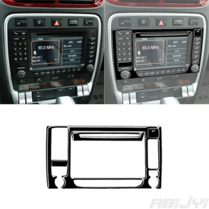 4Pcs Glossy Piano Black Navigation System Cover Trim For Porsche Cayenne Sport - Picture 1 of 14