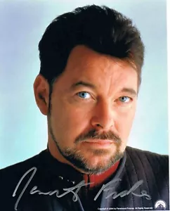 Jonathan Frakes handsigniert 8x10. Star Trek Next Gen./1. Kontakt. Riker - Bild 1 von 1