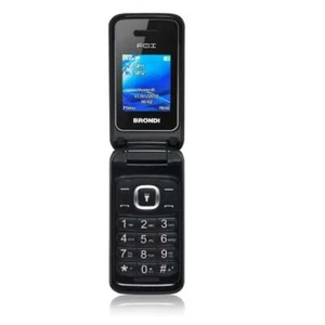BRONDI FOX TÉLÉPHONE MOBILE GSM CLAPET ÉCRAN COULEUR 1.77" NOIR - Photo 1/4