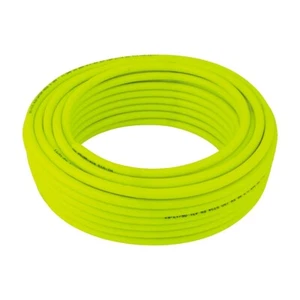 HI-VIS FLEXIBLE REINFORCED PVC HOSE - FLUORESCENT YELLOW - AIR WATER FOODGRADE - Picture 1 of 2