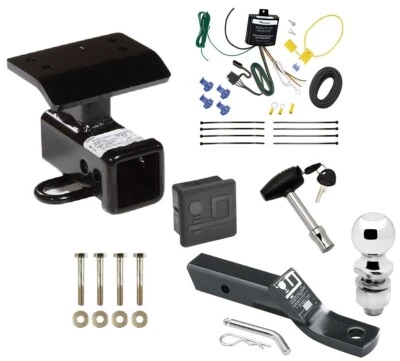 Enganche de remolque para 09-11 Volkswagen Tiguan paquete de lujo cableado bloqueo de bola de 2" Foto 1 de 4