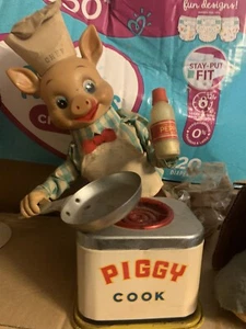 Vintage Piggy Chef Spieluhr - Bild 1 von 3