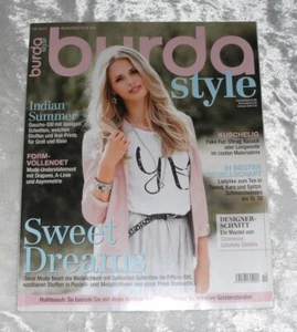 Burda Style Modemagazin Oktober 2012 Schnittmuster * Schnittbogen unbenutzt - Bild 1 von 3