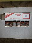 New Vintage IN BOX 6 Pactra Acrylic Paint 2/3 fl oz A13 Gloss Orange