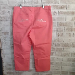 Vintage Neu mit Etikett Jaclyn Smith lässige Wochenendjeans Gr. 16 Melone knöchelgeblendet - Bild 1 von 8