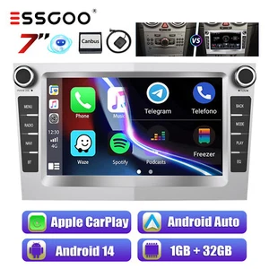 Für Opel Corsa C D Astra G H Meriva Autoradio Apple Carplay Android 14 GPS RDS - Bild 1 von 14