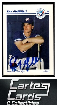 Ray Giannelli 1991 Line Drive AA #357 Blue Jays TTM/IP Signed Autographed - Image 1 of 2
