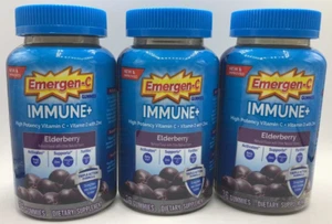 3PK Emergen-C Immune+ ~ 36 Gummies Each ~ Elderberry ~ EXP 4/25 ~ FAST SHIPPING! - Picture 1 of 2