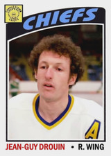 JEAN-GUY DROUIN 76-77 SLAPSHOT ACEOT ART CARD # BUY 5 GET 1 FREE # or 30% OFF 12