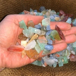 500 Carat Lots of (SMALL) Natural Mixed Calcite Rough + FREE faceted gemstone - Picture 1 of 10