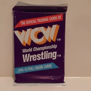 WCW Wrestling Official 1991 Full Color Trading Cards 1 Pack - 12 Cards SEALED! - Picture 1 of 2