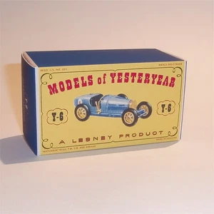 Caja de fósforos Lesney Antaño 6 b 1926 Tipo 35 Bugatti D1 Estilo Repro - Imagen 1 de 4