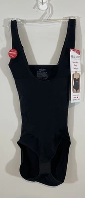 Spanx Red Hot Open Bust Panty Bodysuit Size Small Color Black NEW 10315R - Image 1 of 4