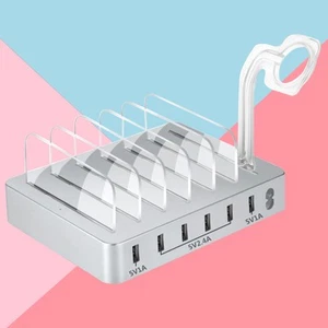 Ladestation für mehrere Geräte – Multi-USB-C-Schnellladestation – USB-Ladedock - Photo 1/11