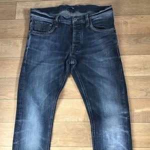 G-Star Raw 3301 DEFEND SUPER SLIM W34 L32 Blue Jeans . Button Fly . Stretch - Picture 1 of 17