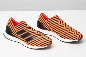 ADIDAS Ultraboost Laceless Solar Orange Black Nemeziz Tango 17+ UK 10 CG3659 - Picture 1 of 11
