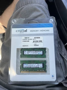 Crucial 16 GB (2x8 GB) kit DDR3L 1600 MHz SODIMM 1,35 V memoria RAM computer portatile - Foto 1 di 2