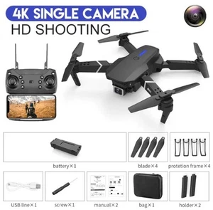 4K Dual Camera Drone w/ HD WiFi FPV, Foldable Quadcopter, Optical Flow RC Toy - Picture 1 of 1