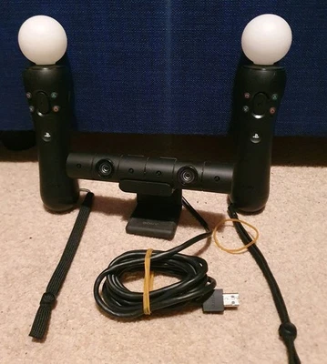 2x Coppia Sony PS3 / PS4 Playstation PS VR Controller Movimento Ufficiale Move V2 &cam - Immagine 1 di 4