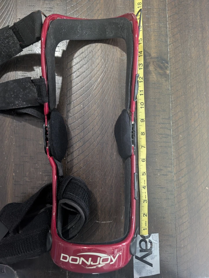 Donjoy Defiance ACL OA 左 ACL 定制适合护膝碳纤维红色阅读!! — 第 1/4 张图片