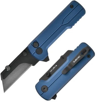 Cuchillo Ultra Plegable Oknife Otacle U1 2.38" Hoja Cerámica Azul Super Aluminio Foto 1 de 4