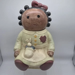 Tarro de galletas Treasure Craft Rag Doll "Spice" de colección EE. UU. - Imagen 1 de 7